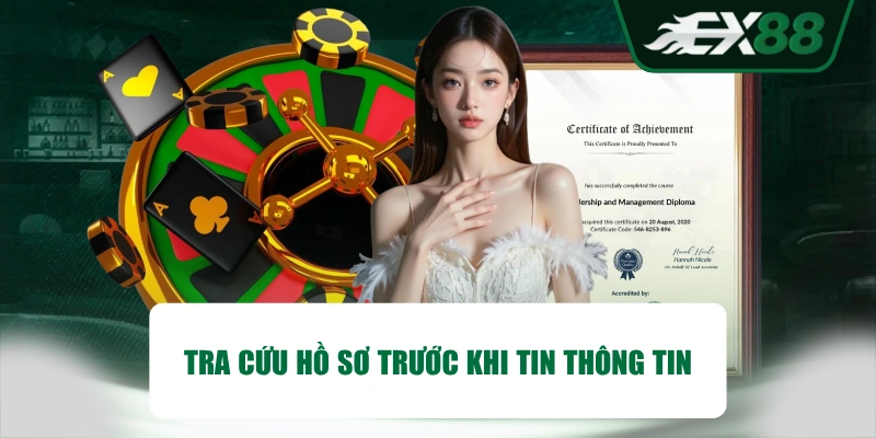 Tra cứu hồ sơ trước khi tin thông tin